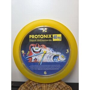 Protonix Wall Clock. Pharmaceutical promotional wall clock. Vintage